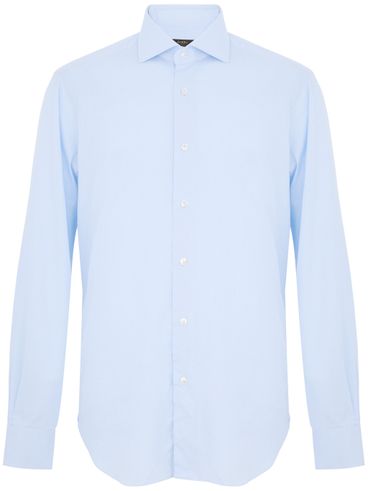 BARBA - Classic light blue cotton shirt