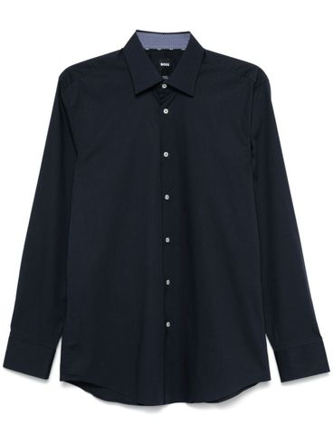 BOSS - Flared H Hank cotton shirt