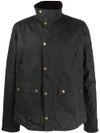 barbour - Reelin cotton jacket with ribbed collar