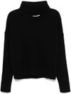 absolut cashmere - Black cashmere turtleneck sweater