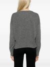 absolut cashmere - Maglione in cashmere grigio con scollo a V - 2