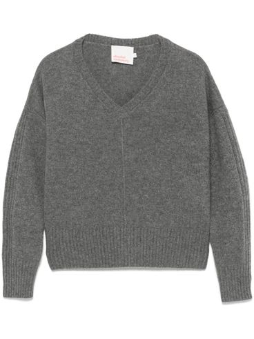 ABSOLUT CASHMERE - Maglione in cashmere grigio con scollo a V