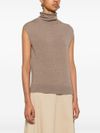 antonelli - High-neck wool and cashmere vest - 2