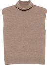 antonelli - High-neck wool and cashmere vest