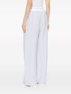 alexander wang - Pantaloni tuta in cotone a strati con logo - 3