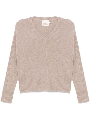 ABSOLUT CASHMERE - Maglione in cashmere beige con scollo a V