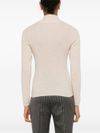 absolut cashmere - Beige cashmere turtleneck sweater with zip - 2