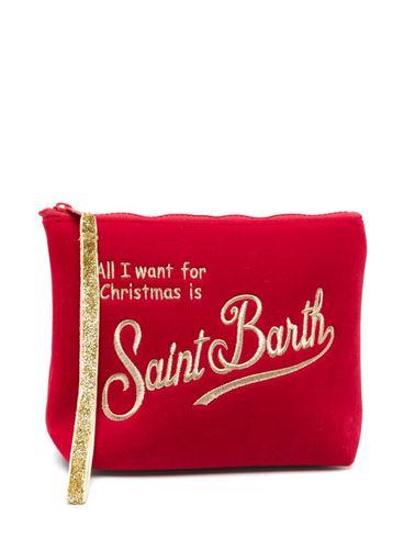 MC2 SAINT BARTH - Red clutch with logo