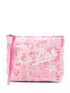 mc2 saint barth - Pink clutch with logo