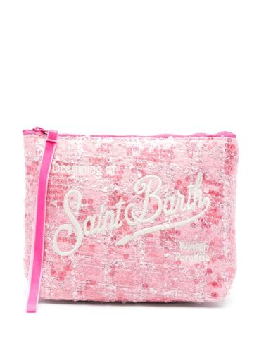 MC2 SAINT BARTH - Pink clutch with logo