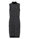 d exterior - Fitted high-neck midi dress - 1