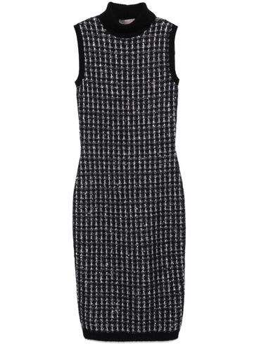 D EXTERIOR - Fitted high-neck midi dress