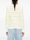 balmain - Cotton cardigan with fringes and lurex details - 2