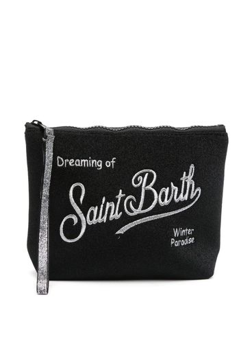 MC2 SAINT BARTH - Wool-effect clutch with logo