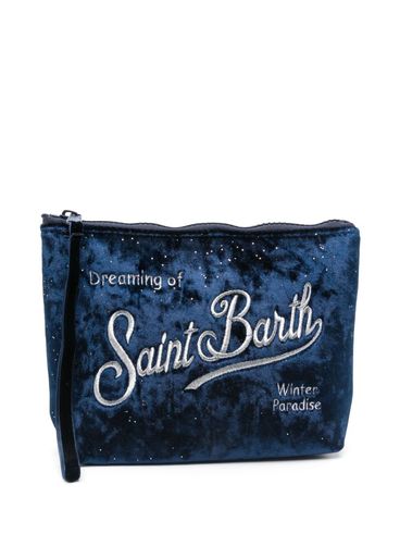 MC2 SAINT BARTH - Night-effect clutch with logo