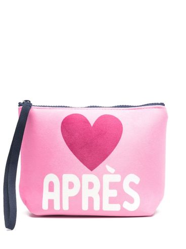 MC2 SAINT BARTH - Pink clutch with heart and logo