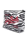 mc2 saint barth - Zebra print clutch with logo - 2