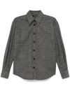 fabiana filippi - Gray flared virgin wool shirt