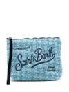 mc2 saint barth - Light blue clutch with logo