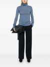 majestic filatures - Light blue cashmere turtleneck sweater - 3