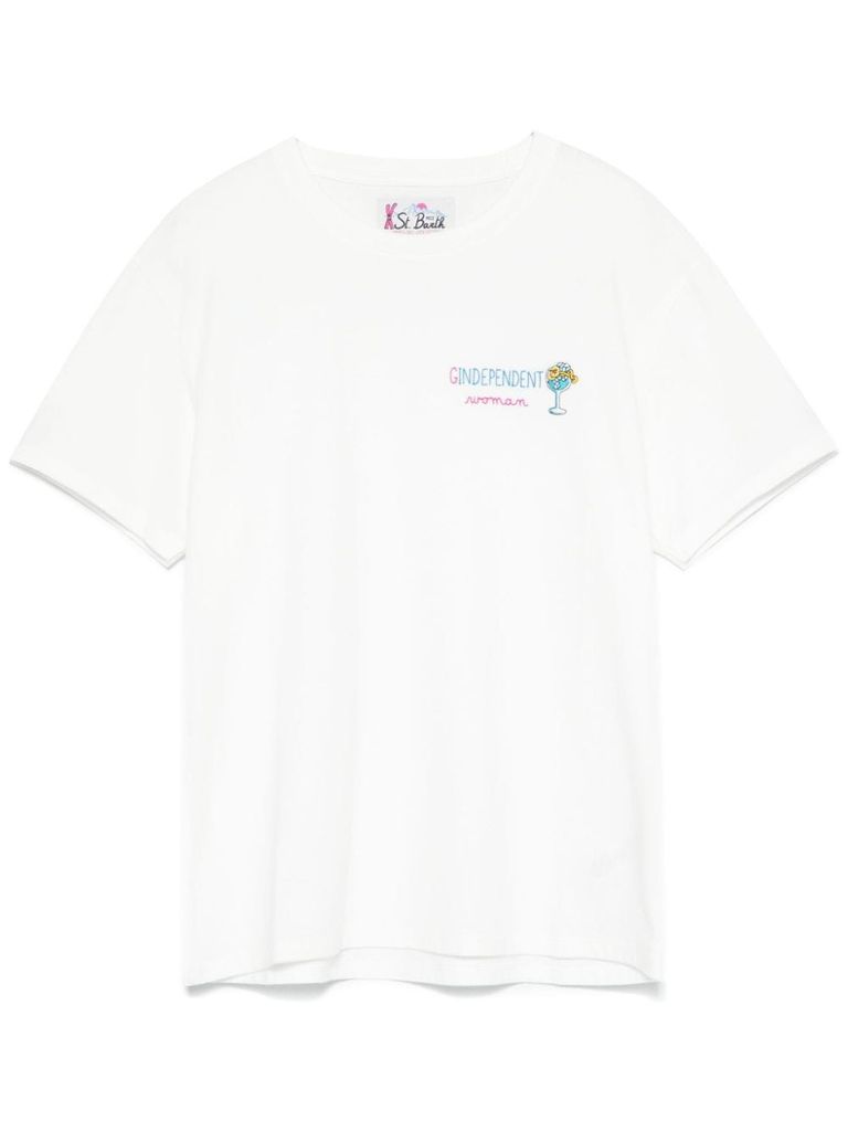 Mc2 Saint Barth Emilie T-shirt In White