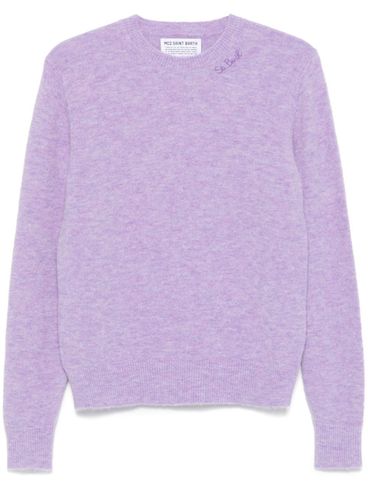 MC2 SAINT BARTH - Lilac crewneck wool Sorbonne sweater