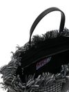 mc2 saint barth - Black Colette handbag with fringes - 1