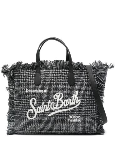 MC2 SAINT BARTH - Black Colette handbag with fringes