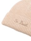 mc2 saint barth - Beige wool Moss beanie with logo embroidery - 1