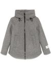 peuterey - Short gray wool Olafur coat