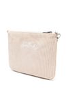 mc2 saint barth - Borsa a spalla Parisienne beige a coste - 2