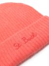 mc2 saint barth - Pink wool Moss beanie with logo embroidery - 1