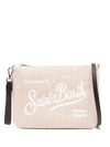 mc2 saint barth - Borsa a spalla Parisienne beige a coste