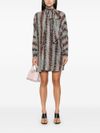 missoni - Zigzag mini dress with bow - 4