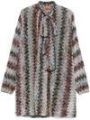 missoni - Zigzag mini dress with bow