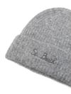 mc2 saint barth - Gray wool Moss beanie with logo embroidery - 1