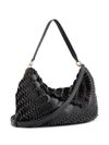 rabanne - Black calf leather Paco shoulder bag - 1