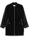 michael kors - Short Mixed-Media coat with pockets