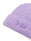 mc2 saint barth - Lilac wool Moss hat with logo embroidery - 1