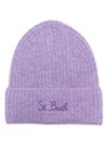 mc2 saint barth - Lilac wool Moss hat with logo embroidery