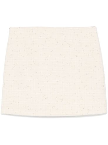 MC2 SAINT BARTH - White Katrine wool miniskirt