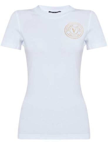 VERSACE JEANS COUTURE - Cotton t-shirt with logo