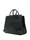 john richmond - Calf leather handbag with logo - 1