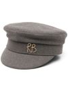 ruslan baginskiy - Wool baker boy hat with logo