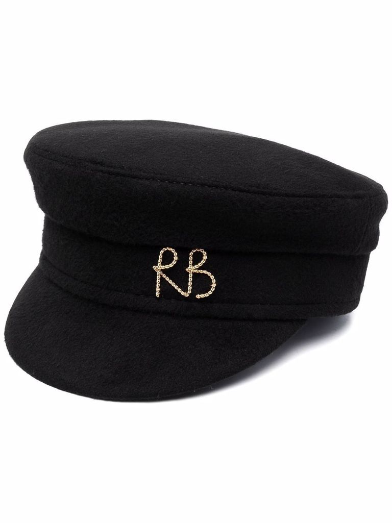 Ruslan Baginskiy Cotton Baker Boy Hat With Logo In Black