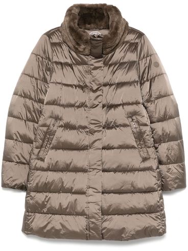 SAVE THE DUCK - Long Dalea down jacket  with fur