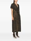 uma wang - Maxi dress with jacquard pattern - 3