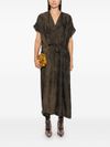 uma wang - Maxi dress with jacquard pattern - 4