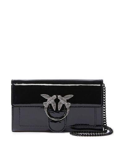 PINKO - Portafoglio Love One in pelle nero