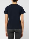 pinko - Blue cotton Basico T-shirt with embroidered logo - 3